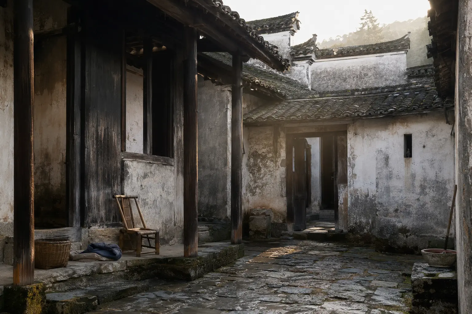 黄山休宁一座保留生活痕迹的徽州老宅